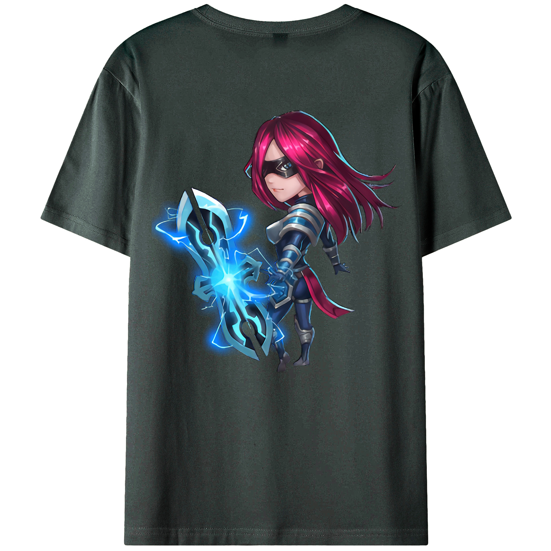 （画像用） リーグ・オブ・レジェンド League of Legends LOL 綿100％ メンズ半袖Tシャツ（バックプリント） 通気性